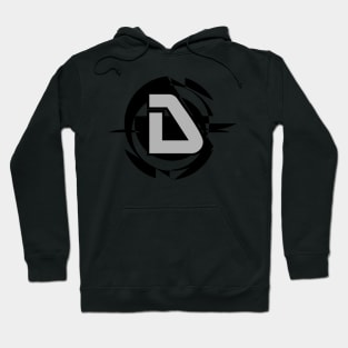 Futuristic Modern Letter D Hoodie